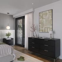 Cômoda 6 Gavetas Yves 135cm X 79cm X 46,2cm