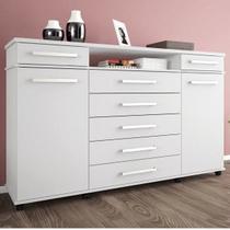 Cômoda 7 Gavetas 2 Portas com Rodízios London Yescasa