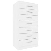 Cômoda 7 Gavetas Evidencia Cor Branco Cômoda 7 Gavetas Evidencia Cor Branco
