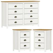 Comoda 8 Gavetas 02 Mesas De Cabeceira 3 Gavetas Madeira Maciça Branco Freijo Milani Store Comoda 8 Gavetas 02 Mesas De Cabeceira 3 Gavetas Madeira Maciça Branco Freijo Milani Store