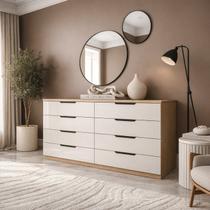 Cômoda 8 Gavetas 100% Mdf Barcelona Cômoda 8 Gavetas 100% Mdf Barcelona