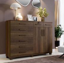 Cômoda 8 Gavetas 2 Portas New Triunfo Benetil Móveis - Imbuia Cômoda 8 Gavetas 2 Portas New Triunfo Benetil Móveis - Imbuia