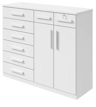 Comoda 8 Gavetas 2 Portas Toronto Branco - Lopas Comoda 8 Gavetas 2 Portas Toronto Branco - Lopas