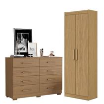 Cômoda 8 Gavetas 2014148 e Armário Multiuso 2000191 Atacama - Aramóveis