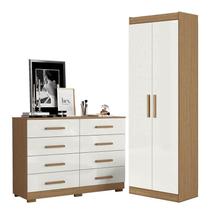 Cômoda 8 Gavetas 2014148 e Armário Multiuso 2000191 Atacama Off White - Aramóveis Cômoda 8 Gavetas 2014148 e Armário Multiuso 2000191 Atacama Off White - Aramóveis