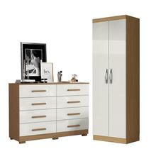 Cômoda 8 Gavetas 2014148 e Armário Multiuso New 2000192 Atacama Off White - Aramóveis Cômoda 8 Gavetas 2014148 e Armário Multiuso New 2000192 Atacama Off White - Aramóveis