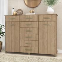 Cômoda 8 Gavetas 2Gavetas com Cabideiro e Pés Malibu Mel Cômoda 8 Gavetas 2Gavetas com Cabideiro e Pés Malibu Mel