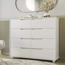 Cômoda 8 Gavetas Doble Albatroz Móveis - 2 Cores