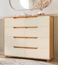 Cômoda 8 Gavetas Doble Albatroz Móveis - 2 Cores