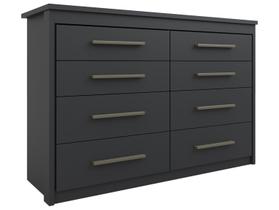 Comoda 8 Gavetas Elegance Preto Batrol Comoda 8 Gavetas Elegance Preto Batrol