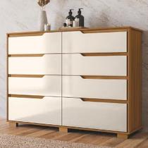 Cômoda 8 Gavetas Geórgia Moval - 2 Cores. Cômoda 8 Gavetas Geórgia Moval - 2 Cores.