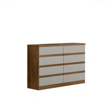 Cômoda 8 Gavetas MDF e MDP Cumaru Fendi