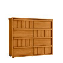 Comoda 8 Gavetas Tarsila Cinamomo 136cm 100%MDF Ripado Comoda 8 Gavetas Tarsila Cinamomo 136cm 100%MDF Ripado
