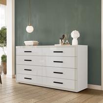 Cômoda 8 Gavetas Valência Branco Cômoda 8 Gavetas Valência Branco