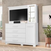 Comoda Albatroz Ilha Bela Branco Fosco Liso Comoda Albatroz Ilha Bela Branco Fosco Liso