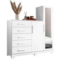 Comoda albatroz new master branco fosco liso/inteira branco