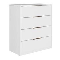Cômoda Alia 4 Gavetas Branco Brilho - Demartêz Cômoda Alia 4 Gavetas Branco Brilho - Demartêz