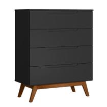 Cômoda Alpi 4 GV Preta Cômoda Alpi 4 GV Preta