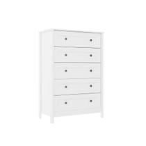 Cômoda Alta Ditália 5 Gavetas DM-229 Branco cozy
