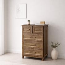 Cômoda Amazonas Clean 5 Gavetas Imbuia Natural - Rodmóveis