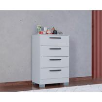 Cômoda Ambiente 867 4 Gavetas Branco Brilho - Poquema Cômoda Ambiente 867 4 Gavetas Branco Brilho - Poquema
