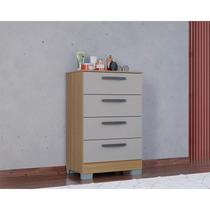 Cômoda Ambiente 867 4 Gavetas Damasco Off White - Poquema Cômoda Ambiente 867 4 Gavetas Damasco Off White - Poquema