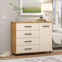 Cômoda Ambiente Flora 4 Gavetas Cinamon Touch Off White - Demóbile