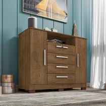 Cômoda Ambiente Mirassol 4 Gavetas 2 Portas Malbec - Incorplac Cômoda Ambiente Mirassol 4 Gavetas 2 Portas Malbec - Incorplac