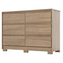 Cômoda Ambiente Ravenna 6 Gavetas Jequitibá Brilho - Henn