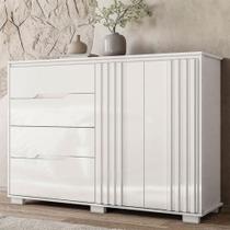 Cômoda Ambiente Texas Branco Brilho - Moval Cômoda Ambiente Texas Branco Brilho - Moval
