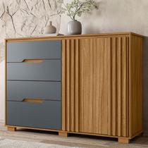 Cômoda Ambiente Texas Freijó Cinza - Moval