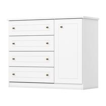 Comoda Americana 01 Pt. 04 Gav. Branco - Henn Comoda Americana 01 Pt. 04 Gav. Branco - Henn
