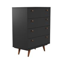 Cômoda Anchieta 4 GV Preta Cômoda Anchieta 4 GV Preta