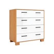 Cômoda Annecy 4 GV Freijó e Off White Cômoda Annecy 4 GV Freijó e Off White