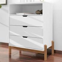 Cômoda antares casa d 96 cm altura branco