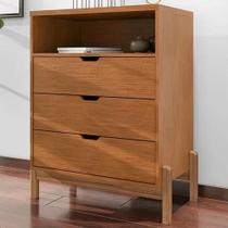 Cômoda antares casa d 96 cm altura cedro