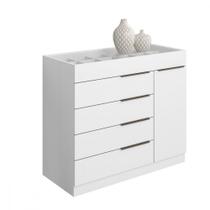 Cômoda Aramóveis 1 Porta 5 Gavetas com Porta Joia - Aramoveis Cômoda Aramóveis 1 Porta 5 Gavetas com Porta Joia - Aramoveis