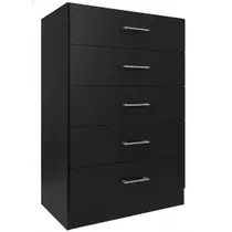 Cômoda Aruba 5 Gavetas Fellicci Cor Preta