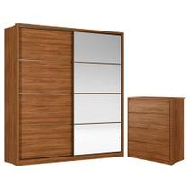 Cômoda átria 4 Gavetas E Guarda Roupa Casal Belga Nogueira Touch Flex Com Espelho Demóbile Cômoda átria 4 Gavetas E Guarda Roupa Casal Belga Nogueira Touch Flex Com Espelho Demóbile