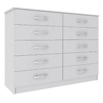 Cômoda Austin 10 Gavetas Evidência Móveis Cômoda Austin 10 Gavetas Evidência Móveis