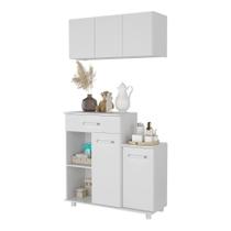 Cômoda/balcão Infantil Com Armário 3 Portas Multimóveis Mp4211 Branca Branco Cômoda/balcão Infantil Com Armário 3 Portas Multimóveis Mp4211 Branca Branco