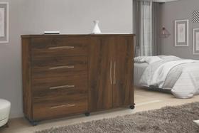 Cômoda Bali Com 4 Gavetas E 2 Portas Primus Cores