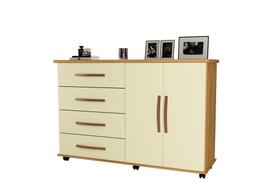Comoda Bali Mel/Perola Luxo Móveis Primus Comoda Bali Mel/Perola Luxo Móveis Primus