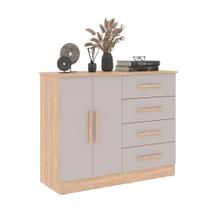 Cômoda Bariloche 2 Portas 4 Gavetas Móveis Sul