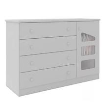 Cômoda Bebê 4 Gavetas 1 Porta Eloísa