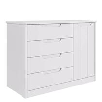 Cômoda Bebê Caramelo 04 gavetas 01 porta 100% MDF Permobili - Cômoda Bebê Caramelo 04 gavetas 01 porta 100% MDF Permobili -