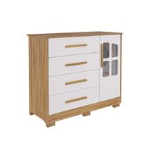 Cômoda Bebê Charlo Elo Dorabelly 04 gav 100% MDF Peroba - Cômoda Bebê Charlo Elo Dorabelly 04 gav 100% MDF Peroba -