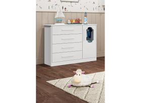 Cômoda Bebê Charlo Moveis Peroba Noah MDF com 01 porta Cômoda Bebê Charlo Moveis Peroba Noah MDF com 01 porta