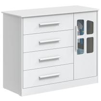 Cômoda Bebe Moveis Peroba Charlo Dorabelly 04 gav Elo MDF