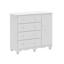 Comoda Bebe Moveis Peroba Junior 04 gavetas 01 porta MDF - Comoda Bebe Moveis Peroba Junior 04 gavetas 01 porta MDF -